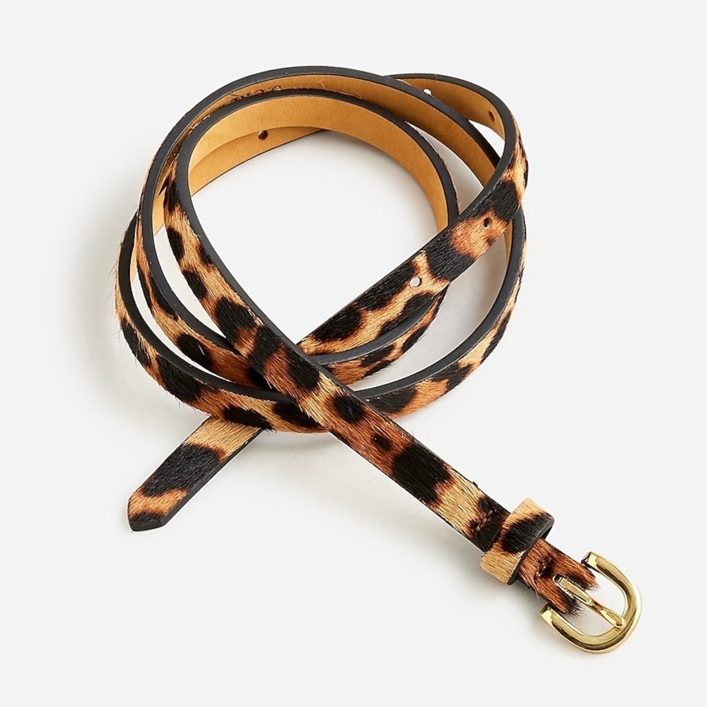 J Crew Leopard Print Belt
